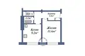 Wohnung 1 zimmer 31 m² Baranawitschy, Belarus