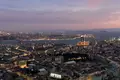 Жилой комплекс Меблированные апартаменты с видом на Босфор и город, в резиденции с бассейном и ресторанами, Шишли, Стамбул, Турция