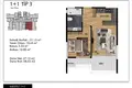 1 bedroom apartment 58 m² Mezitli, Turkey