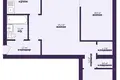 Mieszkanie 3 pokoi 57 m² Mińsk, Białoruś