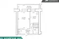 1 room apartment 36 m² Minsk, Belarus