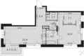 Mieszkanie 2 pokoi 60 m² Moskwa, Rosja
