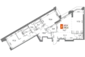 Квартира 3 комнаты 101 м² район Коньково, Россия