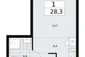Mieszkanie 1 pokój 28 m² Troick, Rosja