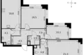 Mieszkanie 3 pokoi 91 m² Moskwa, Rosja