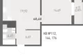 Wohnung 2 Zimmer 48 m² Barauljany, Weißrussland