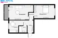 Appartement 2 chambres 48 m² Kaunas, Lituanie