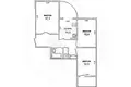 Appartement 3 chambres 72 m² Muchaviecki sielski Saviet, Bélarus