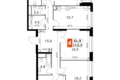 Wohnung 4 zimmer 112 m² Moskau, Russland