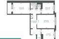 3 room apartment 64 m² Minsk, Belarus