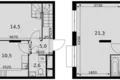 Apartamento 2 habitaciones 60 m² Razvilka, Rusia