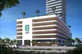 Residential complex New waterfront residence LIV Maritime with swimming pools and panoramic views, Dubai Maritime City, Dubai, UAE