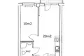 Apartamento 2 habitaciones 33 m² Varsovia, Polonia