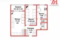 Wohnung 2 Zimmer 49 m² Minsk, Weißrussland