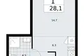 1 room apartment 28 m² Troitsk, Russia
