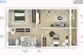 Mieszkanie 3 pokoi 61 m² Wilno, Litwa