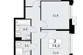 Wohnung 3 zimmer 74 m² Troizk, Russland