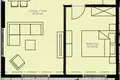 1 bedroom apartment 59 m² Tivat, Montenegro