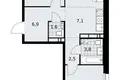 3 room apartment 60 m² poselenie Sosenskoe, Russia