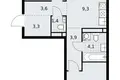 3 room apartment 59 m² Postnikovo, Russia