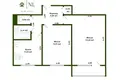 2 room apartment 39 m² Minsk, Belarus