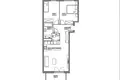 3 room apartment 64 m² Warsaw, Poland
