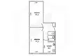 2 room apartment 50 m² Muchaviecki sielski Saviet, Belarus