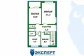 Квартира 3 комнаты 65 м² Пережир, Беларусь