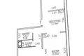 2 room apartment 61 m² Fanipal, Belarus