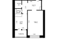 Apartamento 1 habitación 43 m² Minsk, Belarús