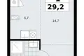 1 room apartment 29 m² Troitsk, Russia