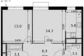 Квартира 2 комнаты 48 м² Развилка, Россия