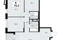 3 room apartment 78 m² poselenie Sosenskoe, Russia