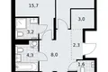 Appartement 3 chambres 79 m² Kommunarka, Russie