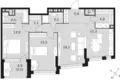 Квартира 3 комнаты 85 м² Москва, Россия