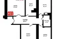 4 room apartment 89 m² Minsk, Belarus