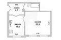 Квартира 2 комнаты 51 м² Брест, Беларусь