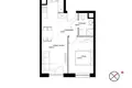 2 room apartment 40 m² Poznan, Poland
