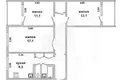 Квартира 3 комнаты 69 м² Мухавецкий сельский Совет, Беларусь