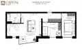 Apartamento 3 habitaciones 73 m² Vilna, Lituania