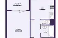 Квартира 1 комната 43 м² Минск, Беларусь