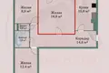 Квартира 3 комнаты 69 м² Минск, Беларусь