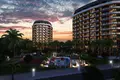 Kompleks mieszkalny Gated premium residential complex with a view of the sea in the resort area of Alanya, Turkey