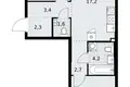 Wohnung 2 zimmer 60 m² Kommunarka, Russland