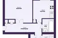 Apartamento 2 habitaciones 49 m² Enierhietykau, Bielorrusia