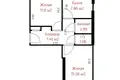 Mieszkanie 2 pokoi 46 m² Mińsk, Białoruś