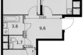 Квартира 2 комнаты 57 м² Развилка, Россия