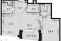 Appartement 2 chambres 51 m² Moscou, Russie