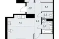Appartement 3 chambres 86 m² Kommunarka, Russie