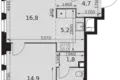 Appartement 2 chambres 52 m² Moscou, Russie